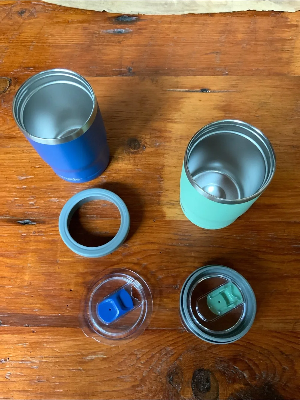 ☕️ New Set of 2 Stainless Steel Koozie Insulated Tumbler - Blue & Mint